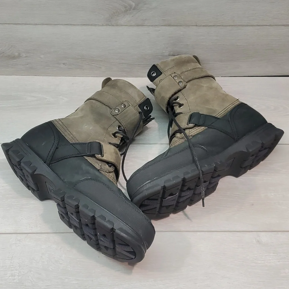 Polo by Ralph Lauren Mens Varick Leather High Top military boots shoes sz 10.5D